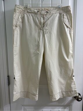 J. Crew Cream Chino City Fit Pants Cropped Vintage Y2K Size 12